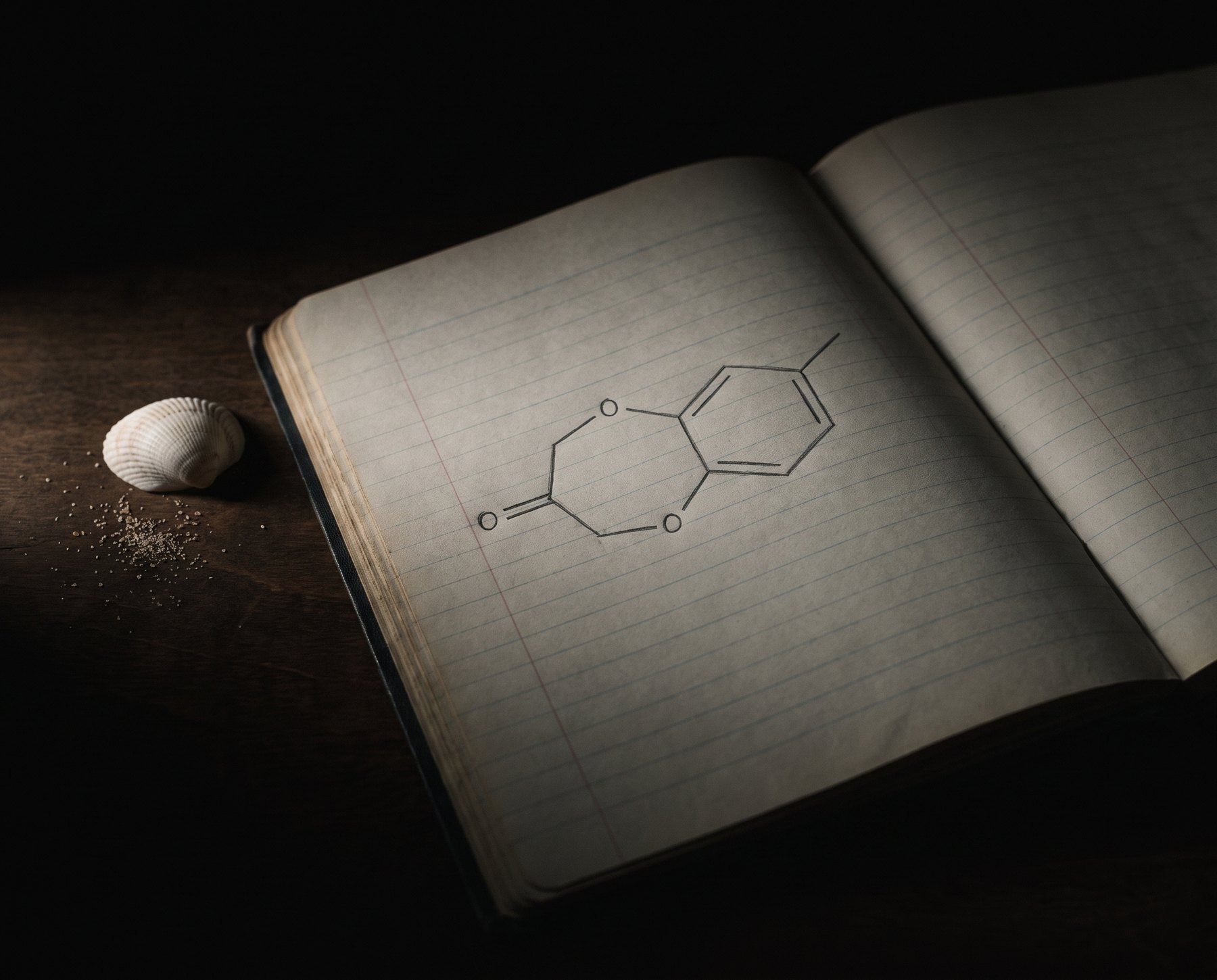 Công thức cấu tạo của Calone, phân tử mang mùi dưa hấu và gió biển