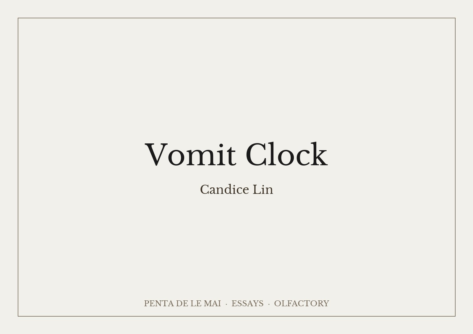 Candice Lin, Vomit Clock: tượng gargoyle gốm men mangan đen bơm tinh chất thảo mộc qua miệng