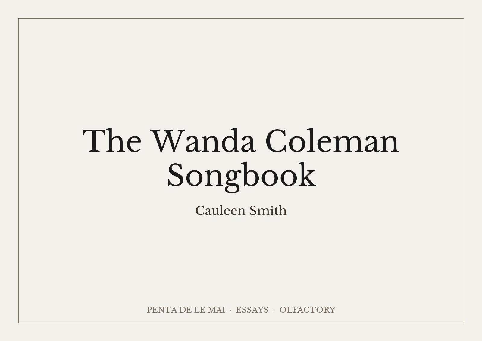Cauleen Smith, The Wanda Coleman Songbook: four channel video installation covering the walls, rugs and sofas in a dim room