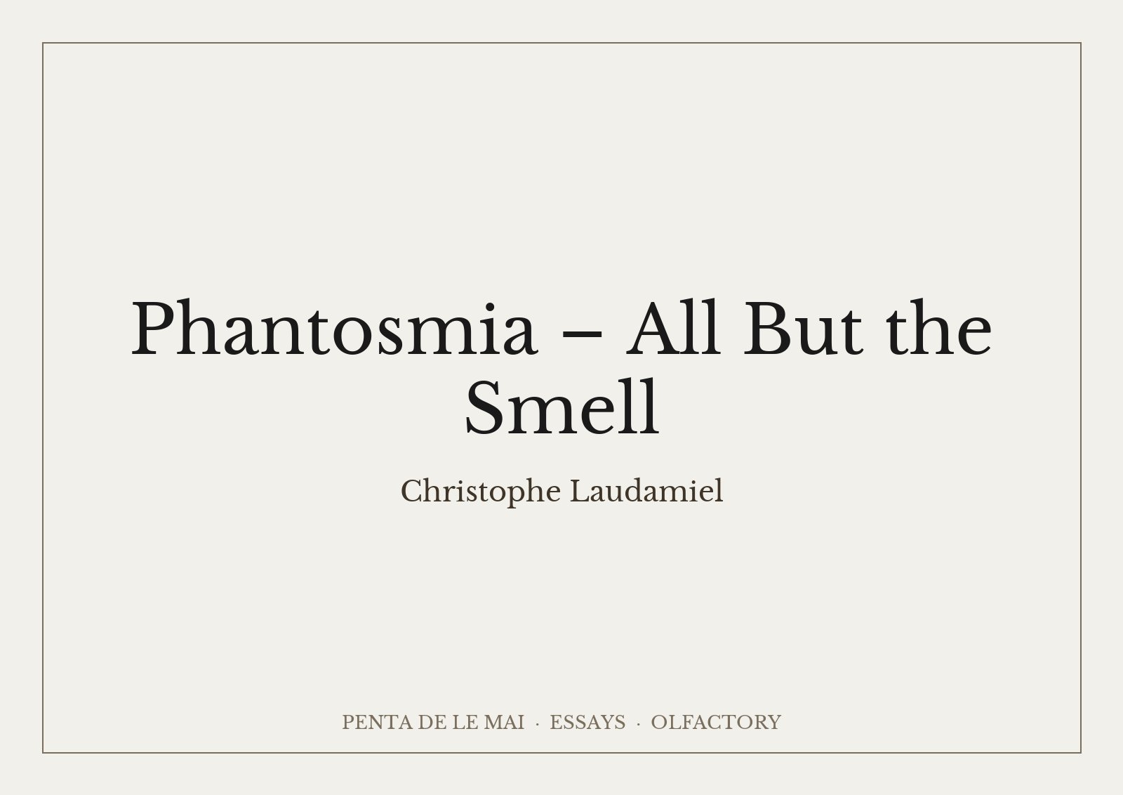 Christophe Laudamiel, Phantosmia: lều nhựa chứa điêu khắc mùi trong phòng trưng bày Dillon Gallery, New York