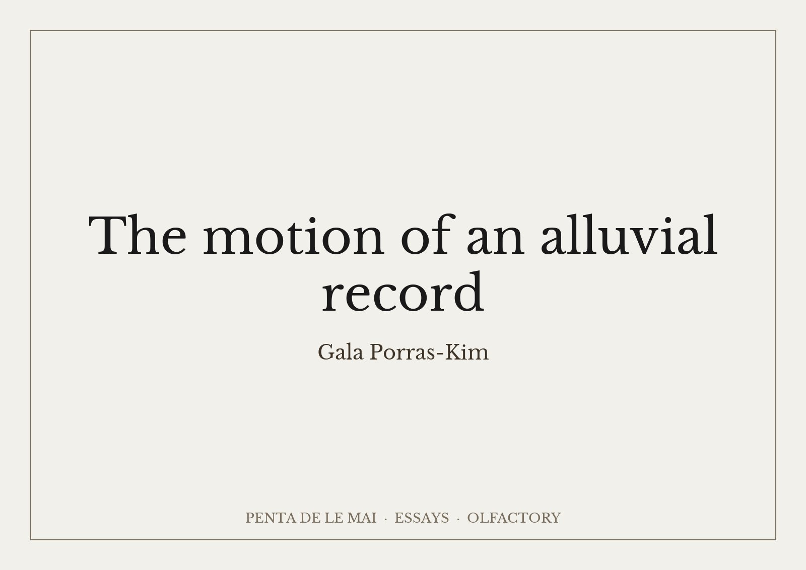 Gala Porras-Kim, The motion of an alluvial record: long vitrine of wet clay in a hot, humid room, plexiglass fogged with condensation