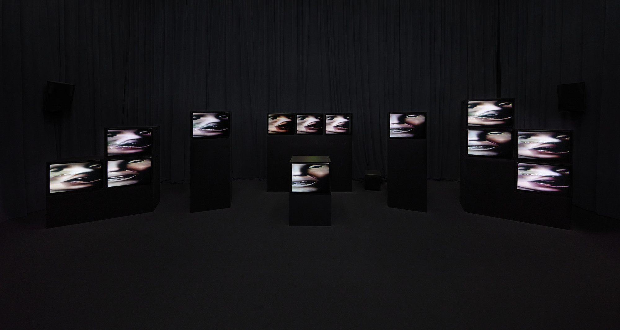 Gretchen Bender. Dumping Core. 1984. / Media from Television to the In