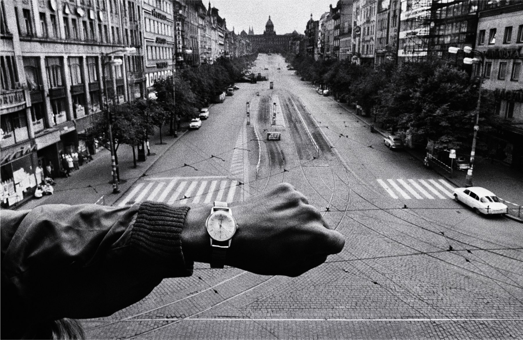 Josef Koudelka, Exiles: black and white photograph from the Exiles series, made during his years of exile across Europe