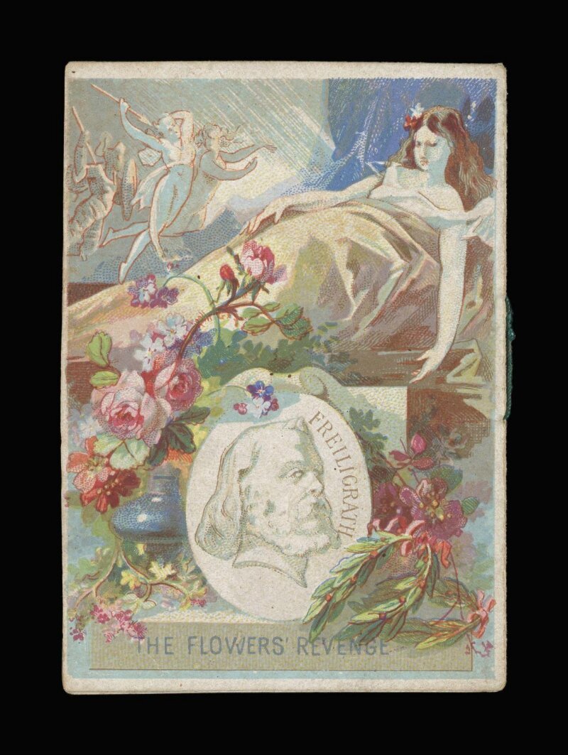 ジュール・シェレ「Rimmel almanac 1874」：ファウストとマルガレーテを描いた、小さな多色石版の暦の表紙