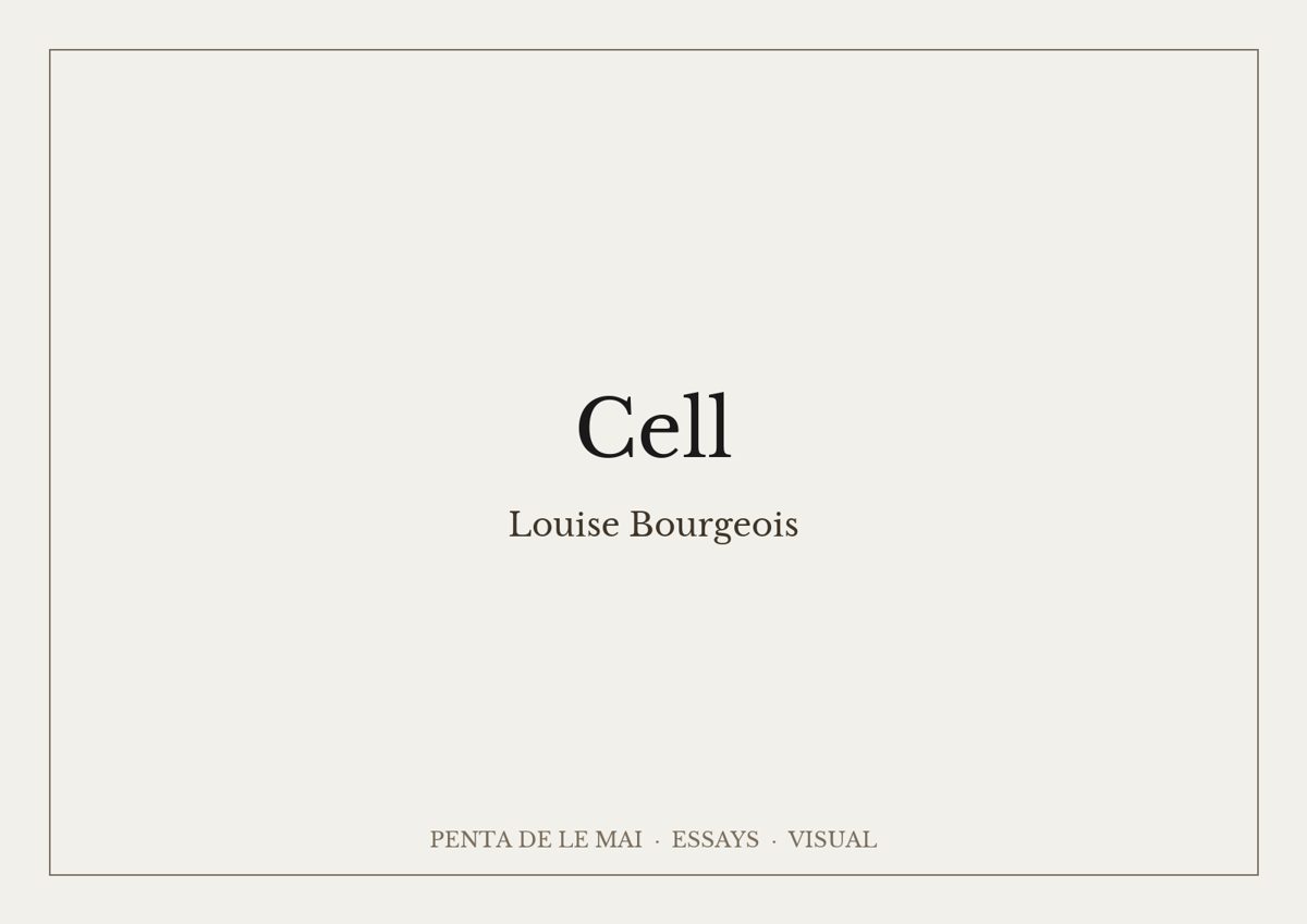 Louise Bourgeois. Cell (Eyes and Mirrors).