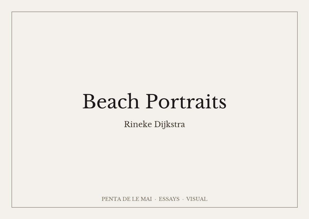 Rineke Dijkstra. Beach Portraits.