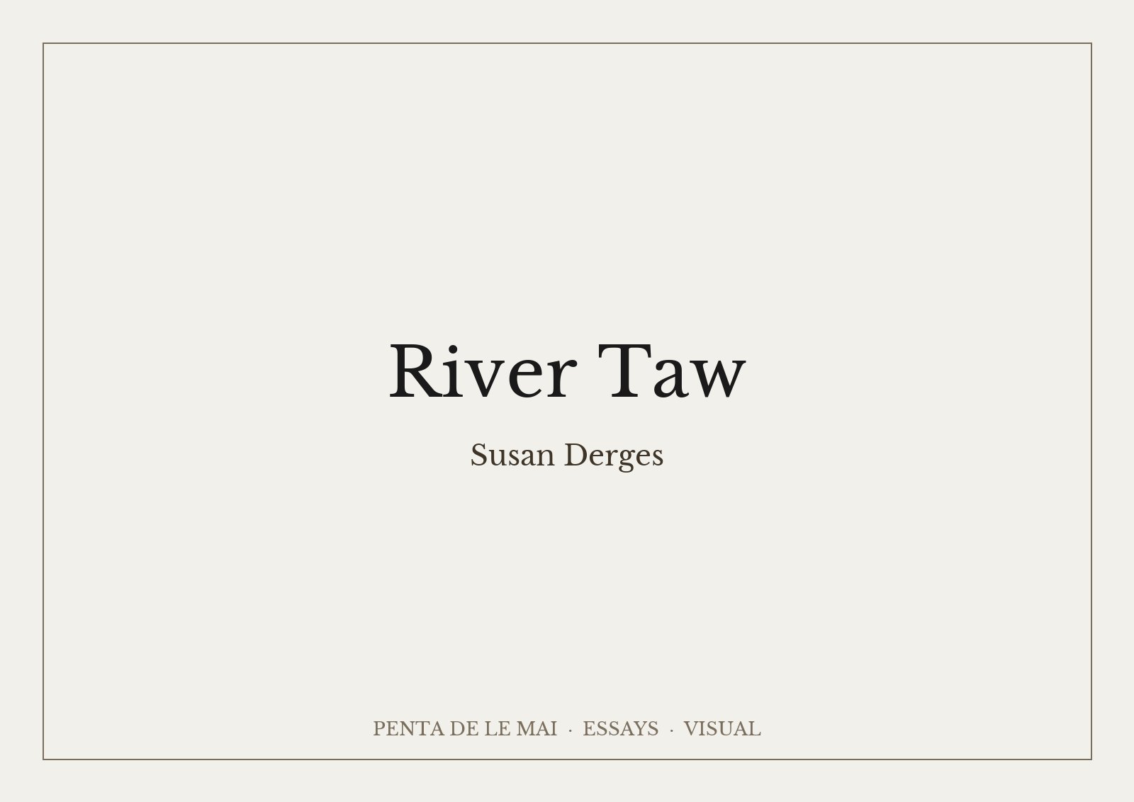 Susan Derges「River Taw」。トー川の渦と葉を記録した縦長のフォトグラム