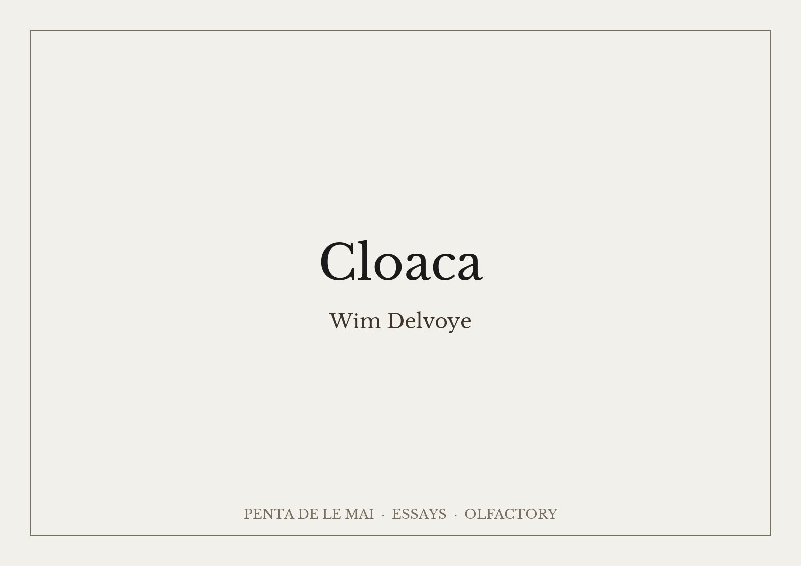 Wim Delvoye, Cloaca: dãy bình thuỷ tinh nối bằng ống và bơm, cỗ máy mô phỏng hệ tiêu hoá người