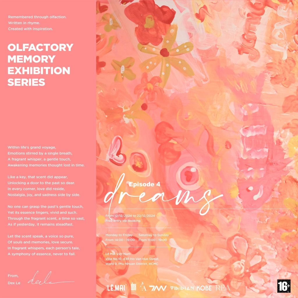 Dreams olfactory memory exhibition installation
